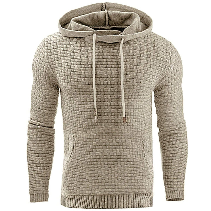 Allsidig Herre Hoodie med Praktisk Frontlomme for Hverdagskomfort
