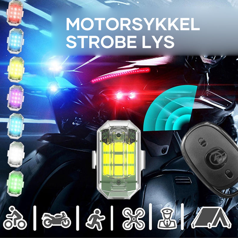Høy lysstyrke LED Strobelys - Trådløs og Vanntett