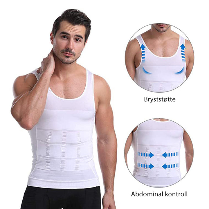 Kroppsformende Vest for Menn - Komfortabel | Pustende | Elastisk