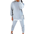 Kvinne Komfortabelt Loungewear Sett - Oversized Sweatshirt & Joggers