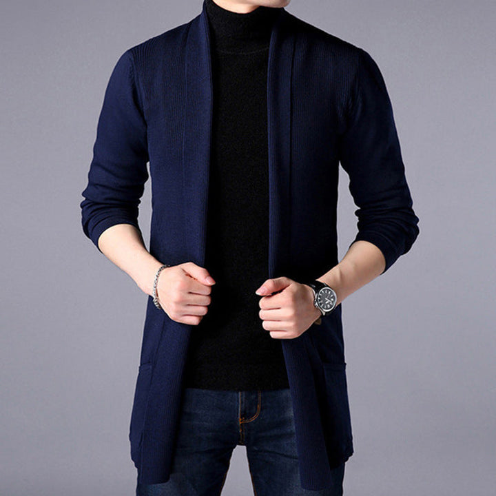 Herre Lang Cardigan – Perfekt for Lagdeling og Stil