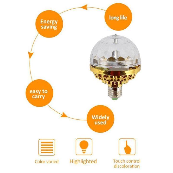 LED Krystall Magisk Ball for Fest og Disco