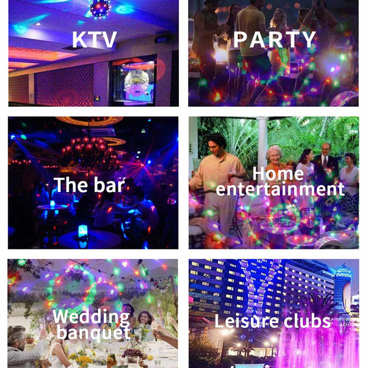 LED Krystall Magisk Ball for Fest og Disco