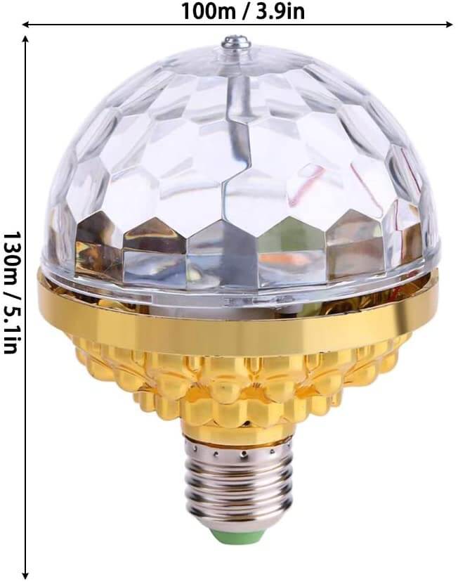 LED Krystall Magisk Ball for Fest og Disco