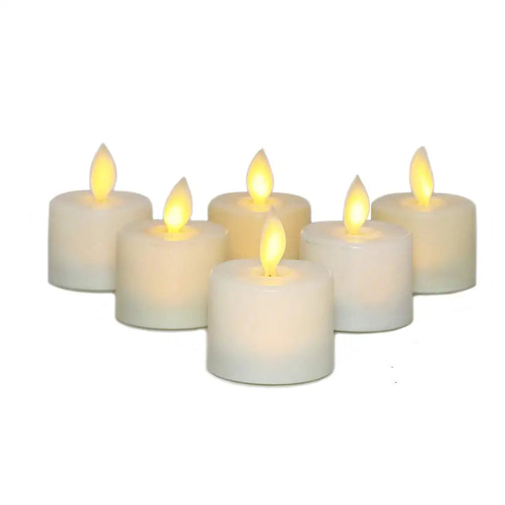 LED Telys med Bevegelig Flamme
