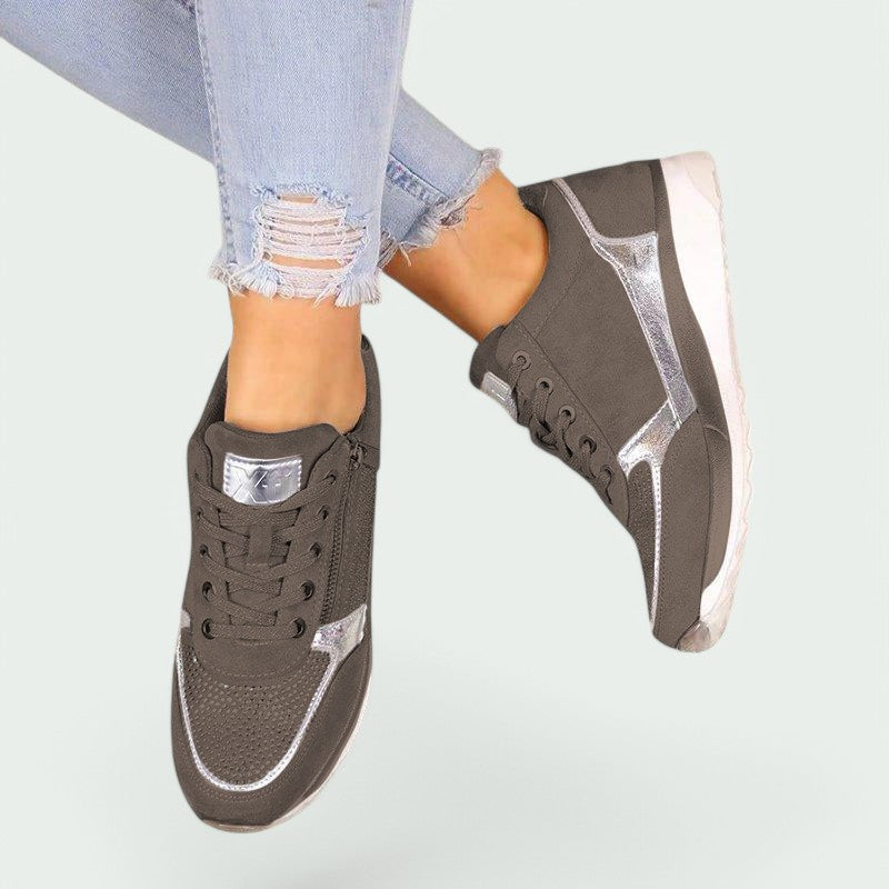 Kvinners Lette &amp; Komfortable Sneakers med Borrelås