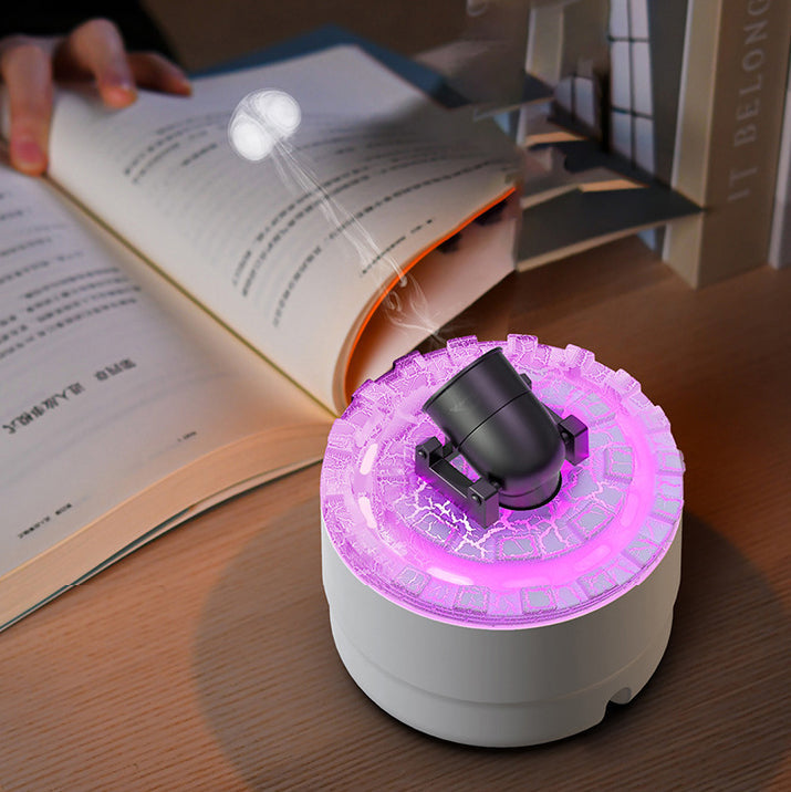 Luftfukter Aroma Diffuser med Nattlys og Lavaeffekt