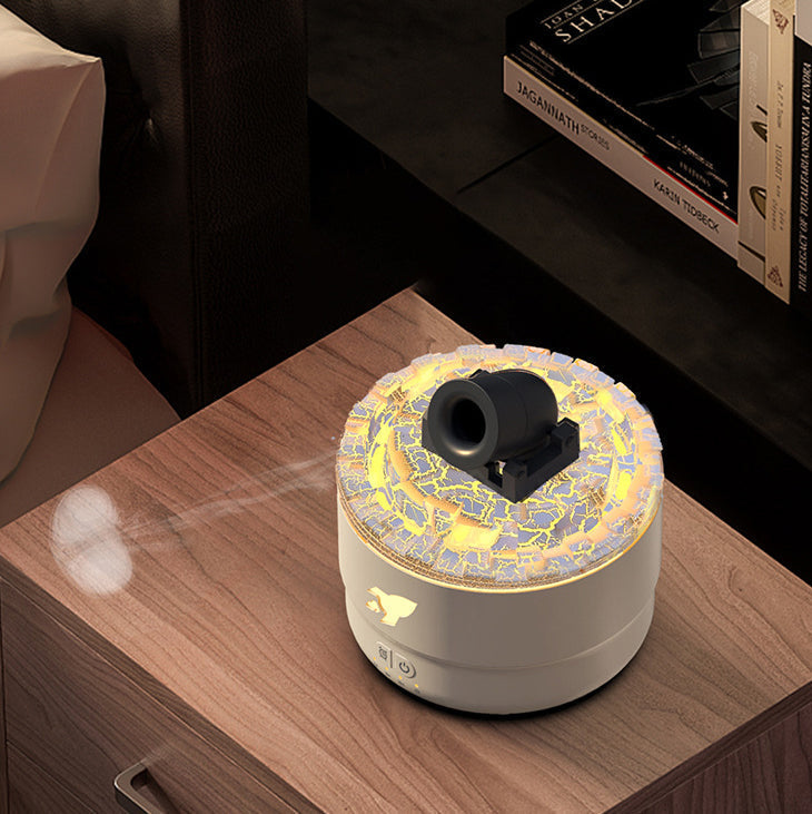 Luftfukter Aroma Diffuser med Nattlys og Lavaeffekt
