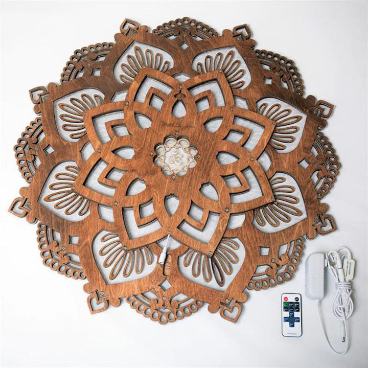 Mandala Yogalampe LED – Stressreduksjon og Stemningslys