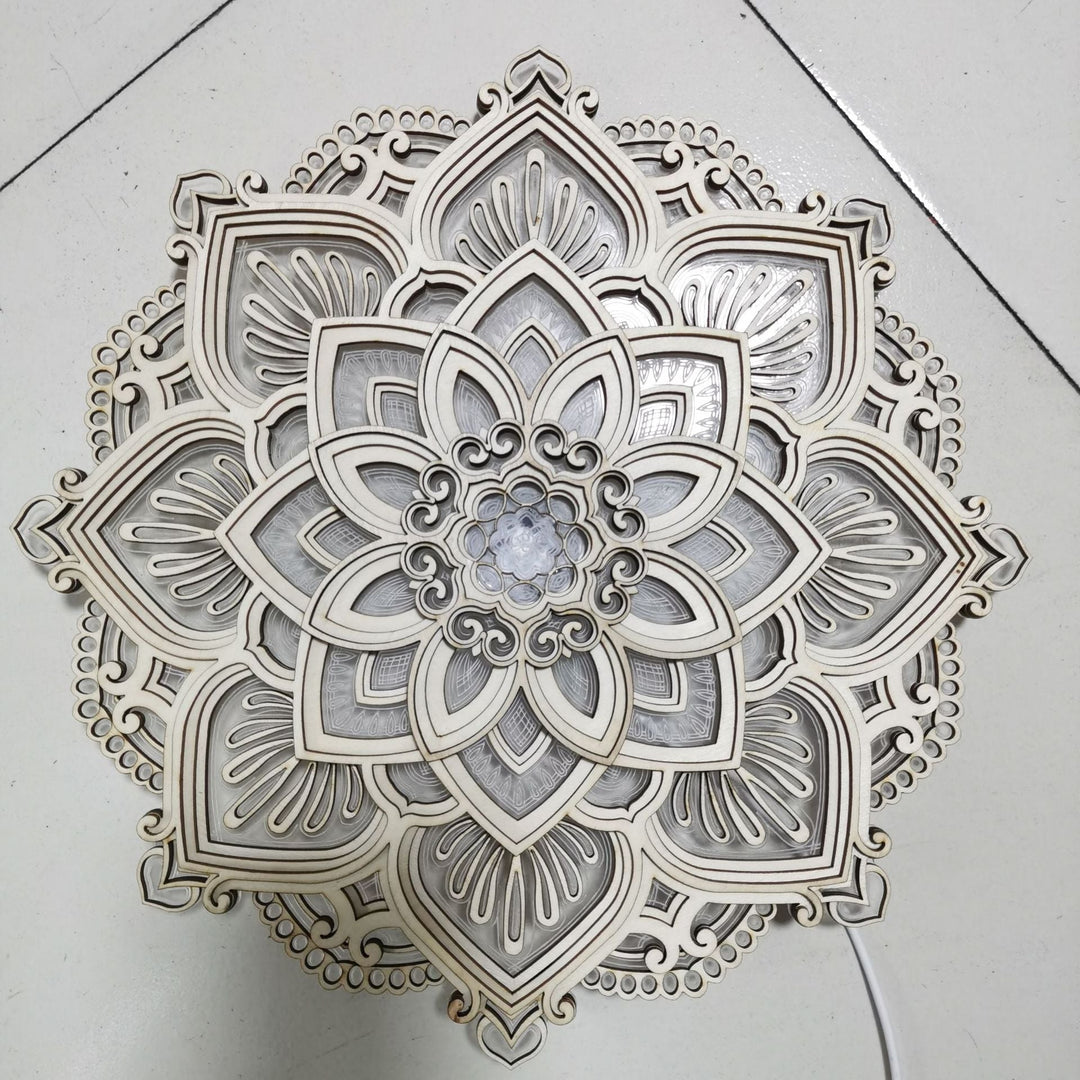 Mandala Yogalampe LED – Stressreduksjon og Stemningslys