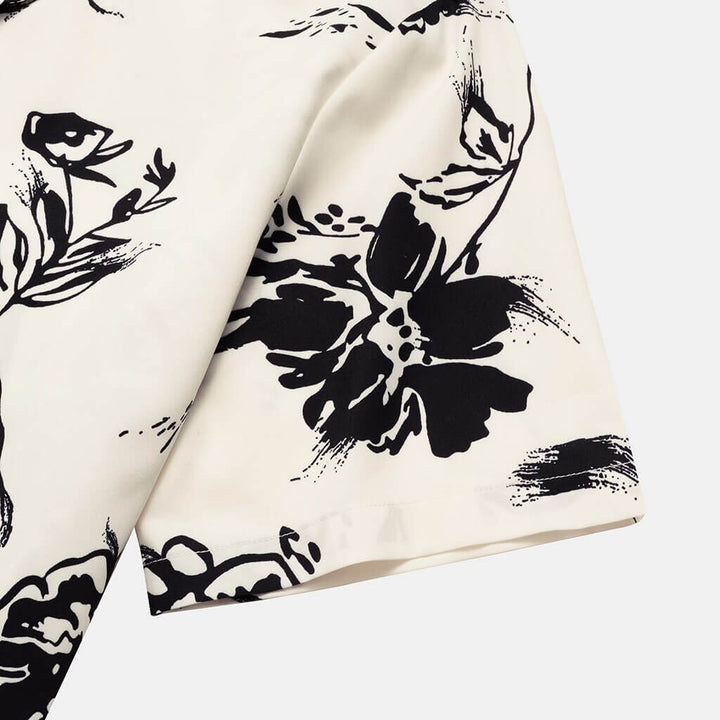 Menns Lett Blomstrete Sommerbluse – Perfekt for Varme Dager