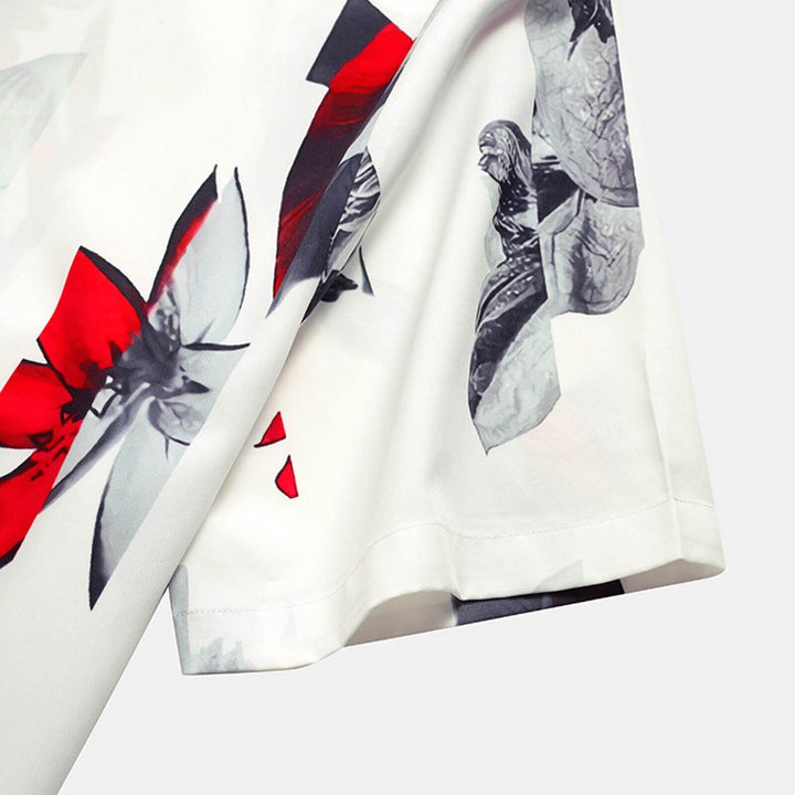 Menns Lett Blomstrete Sommerbluse – Perfekt for Varme Dager