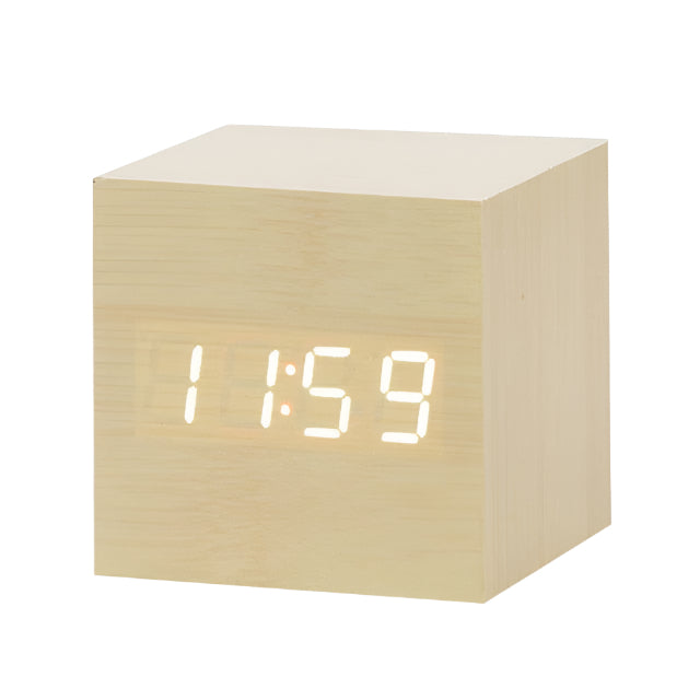 Digital Vekkerklokke med Stemmestyring og LED-Display
