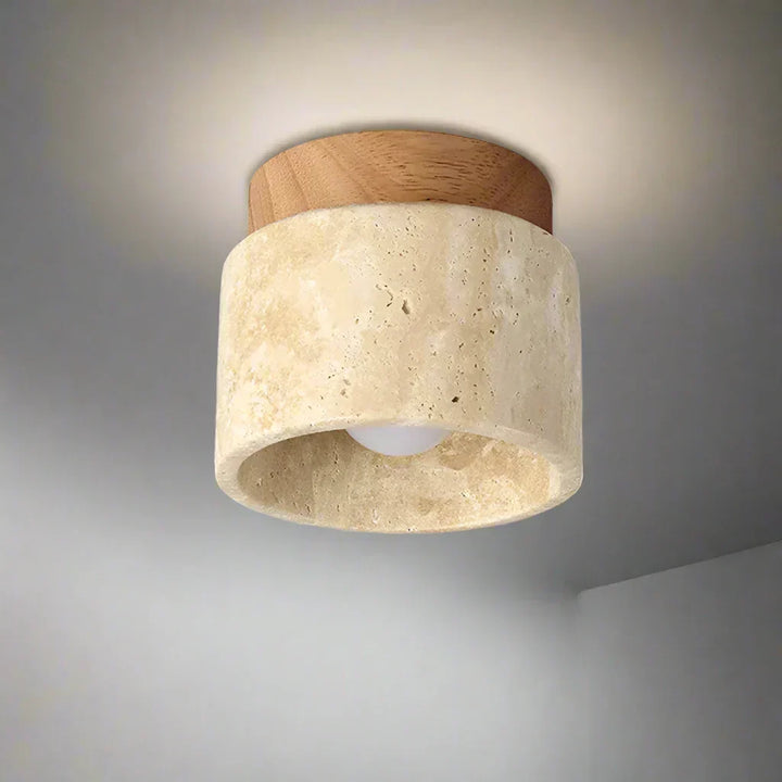 Japansk Taklampe - Kreativ Kremstil | Minimalistisk Design