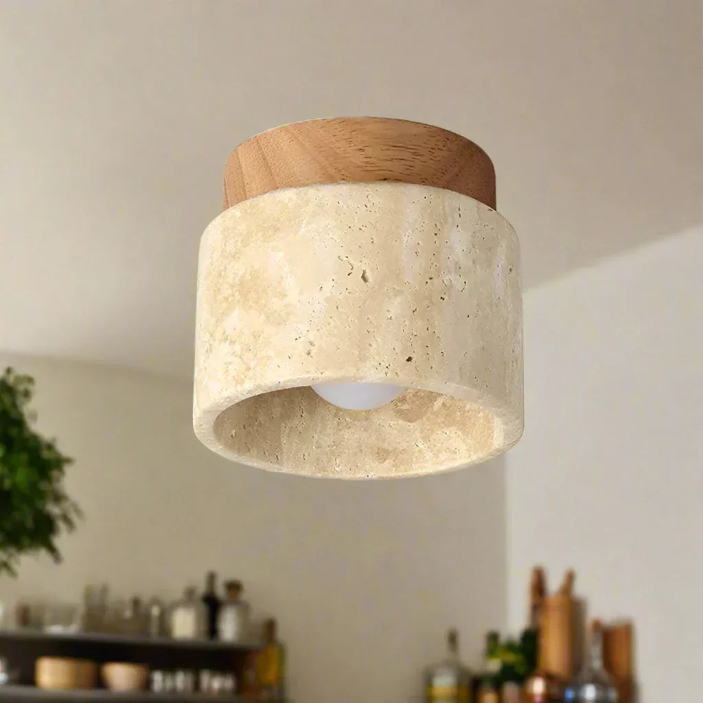 Japansk Taklampe - Kreativ Kremstil | Minimalistisk Design