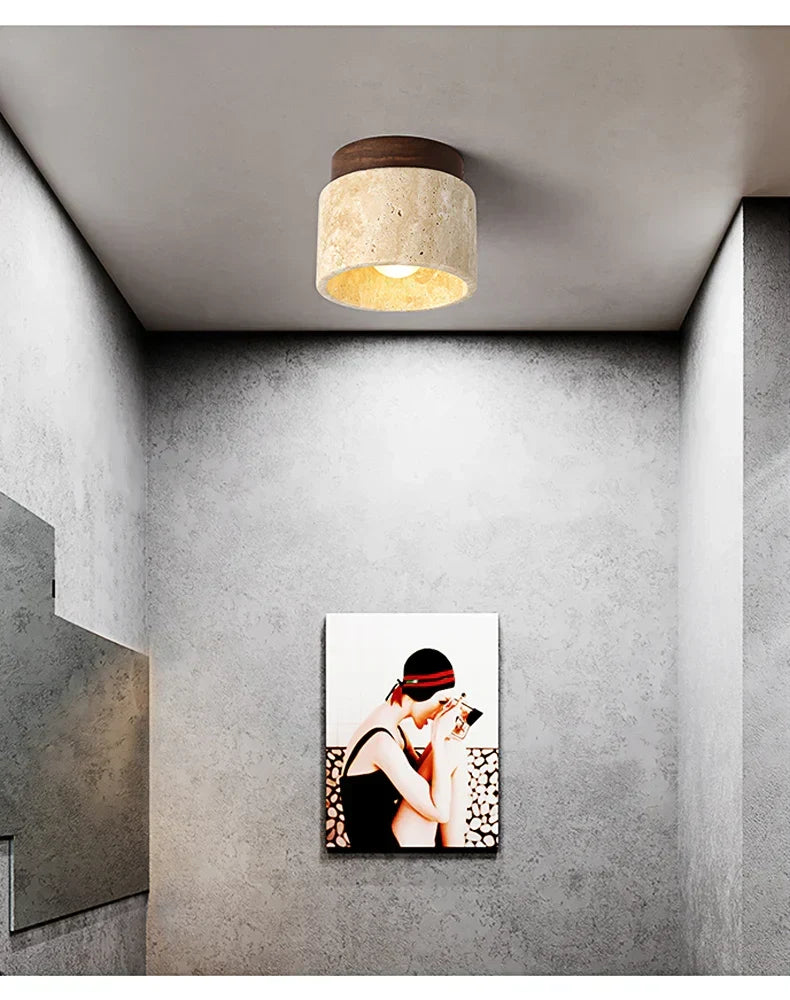 Japansk Taklampe - Kreativ Kremstil | Minimalistisk Design