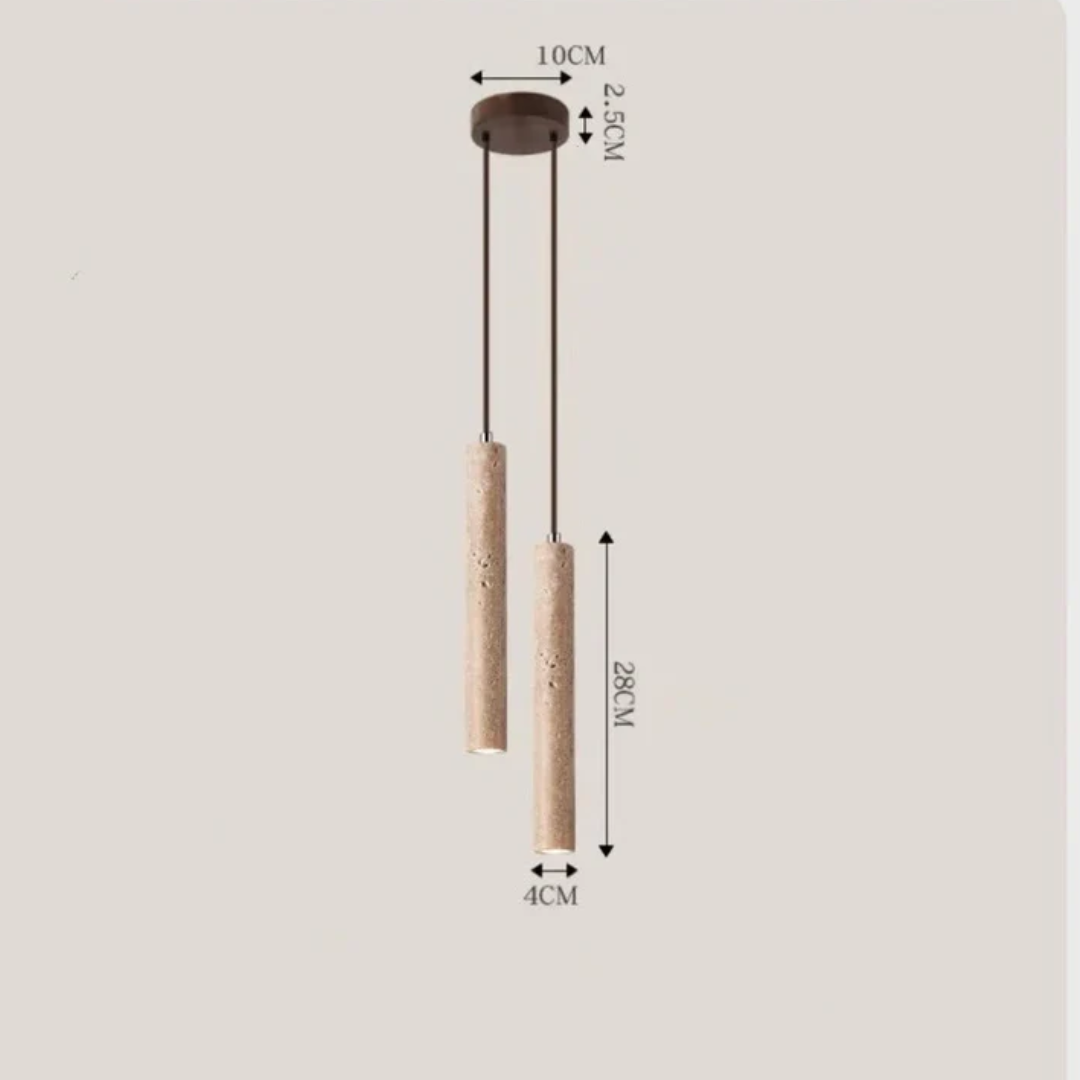 Minimalistisk LED-lysekrone i Wabi-Sabi Stil