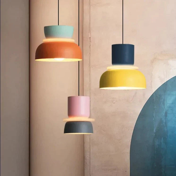 Minimalistisk Pendellampe i Pastell for Moderne Interiør