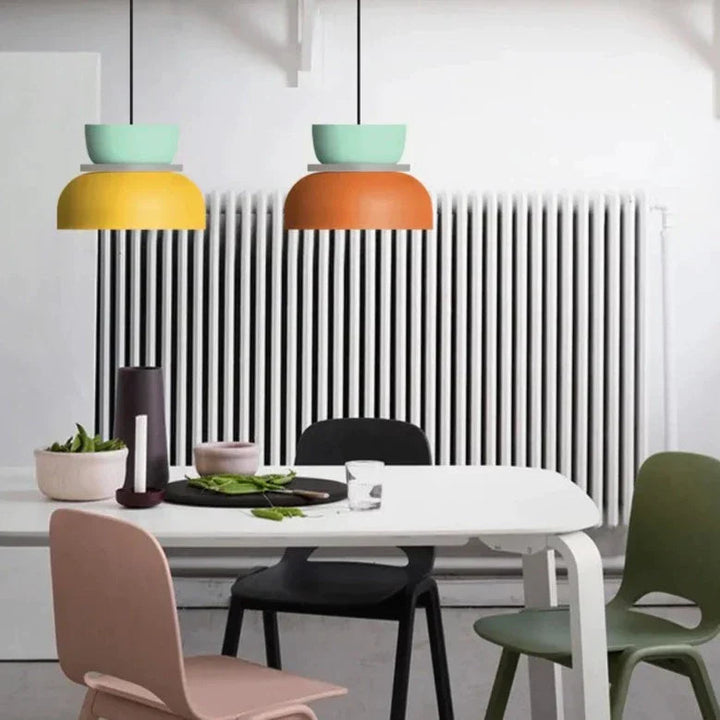 Minimalistisk Pendellampe i Pastell for Moderne Interiør