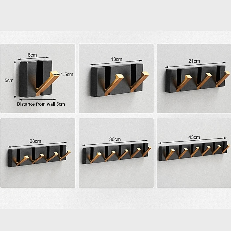 Minimalistisk Sammenleggbar Veggkrok for Hjemmeorganisering