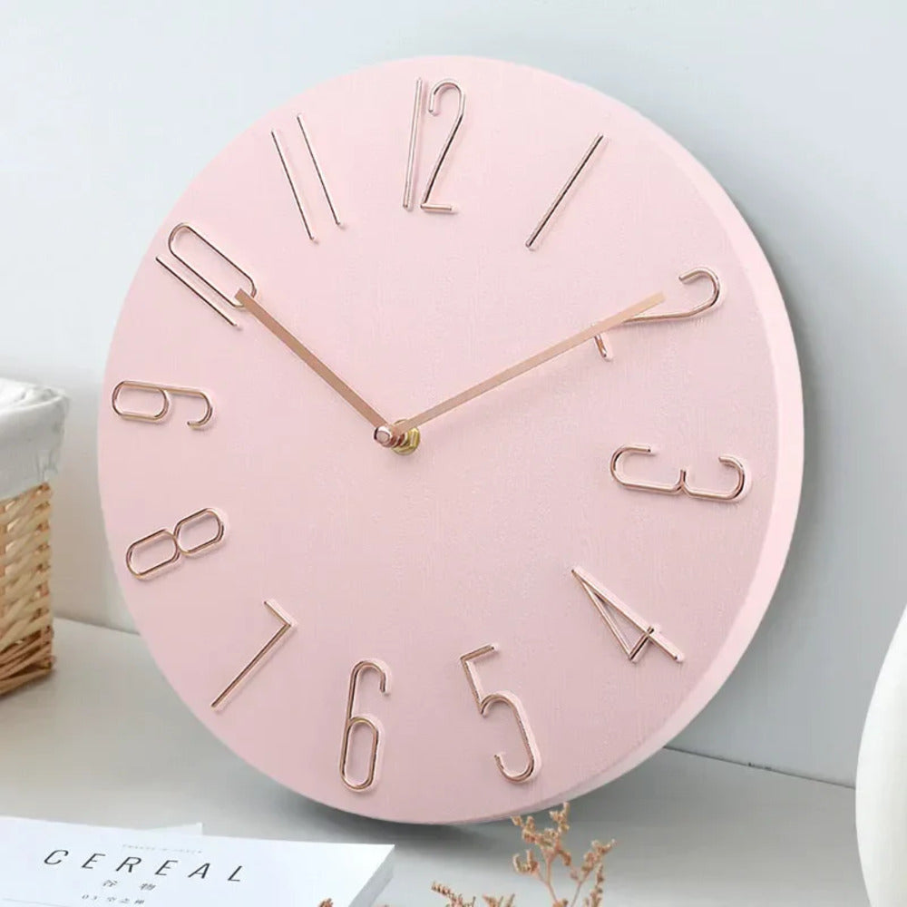 Minimalistisk Stille Veggklokke for Moderne Hjem