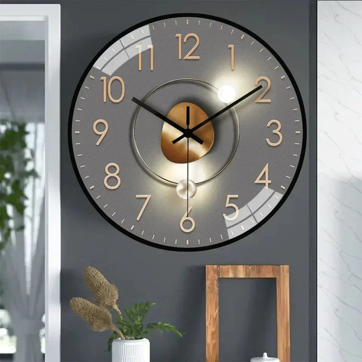 Minimalistisk Stille Veggklokke for Hjem og Kontor