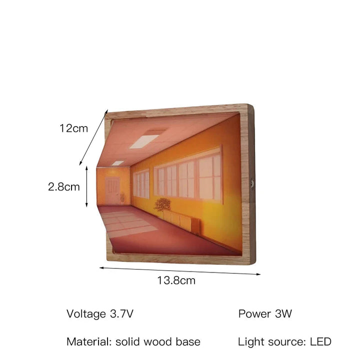 Moderne 3D LED-lampe med Veggkunst – Unik Romforvandler