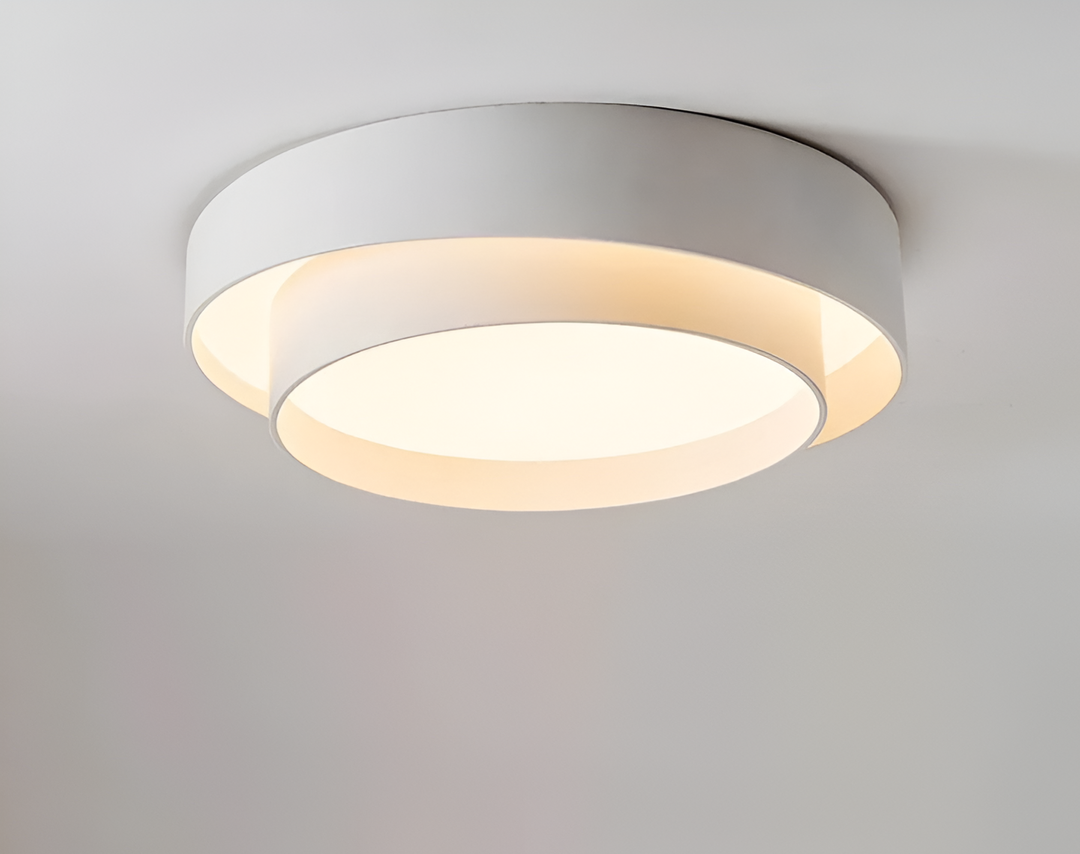 Moderne LED Taklampe med Dobbeltlags Design