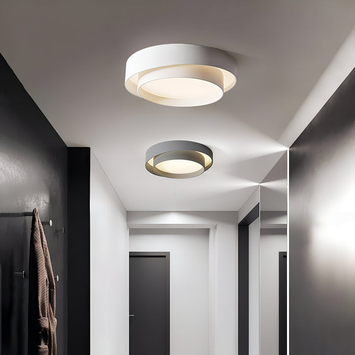 Moderne LED Taklampe med Dobbeltlags Design