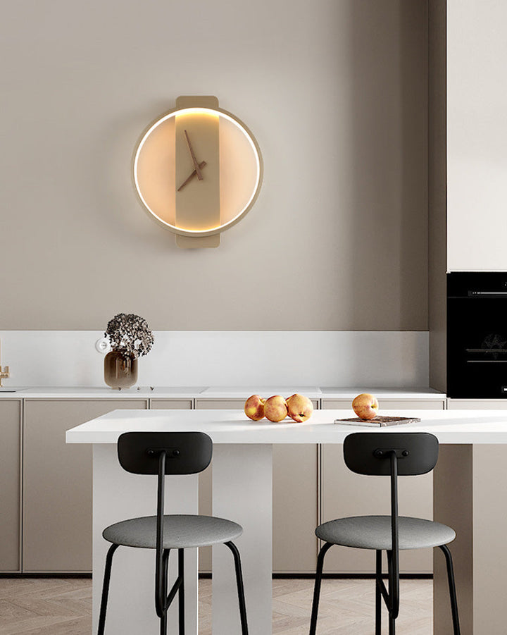 Moderne LED Veggklokke – Tidløs Eleganse for Ditt Hjem