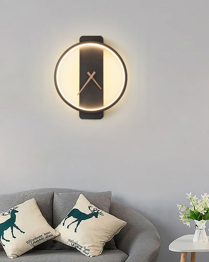 Moderne LED Veggklokke – Tidløs Eleganse for Ditt Hjem