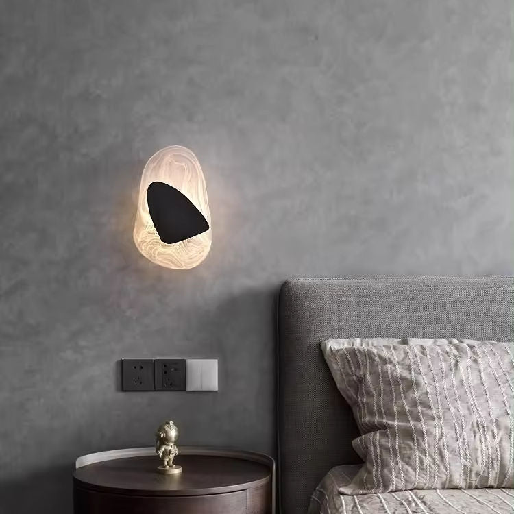 Moderne LED Vegglampe i Glass - Gull og Svart Alternativer