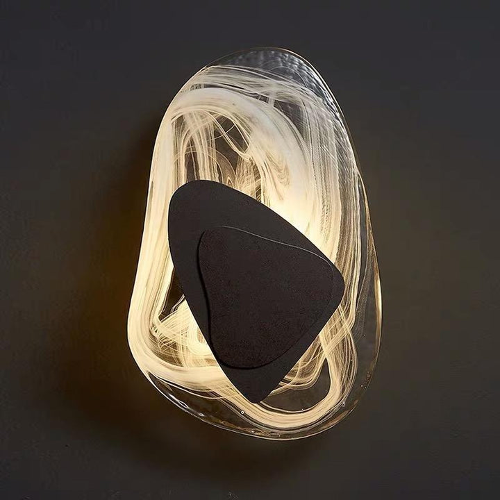 Moderne LED Vegglampe i Glass - Gull og Svart Alternativer
