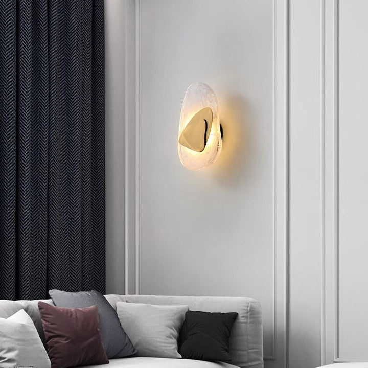 Moderne LED Vegglampe i Glass - Gull og Svart Alternativer