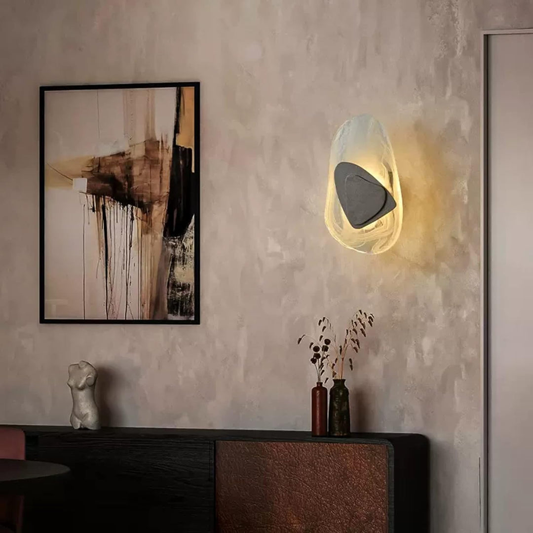 Moderne LED Vegglampe i Glass - Gull og Svart Alternativer