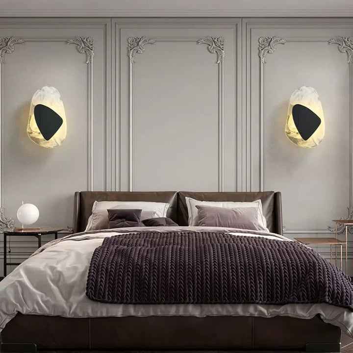 Moderne LED Vegglampe i Glass - Gull og Svart Alternativer