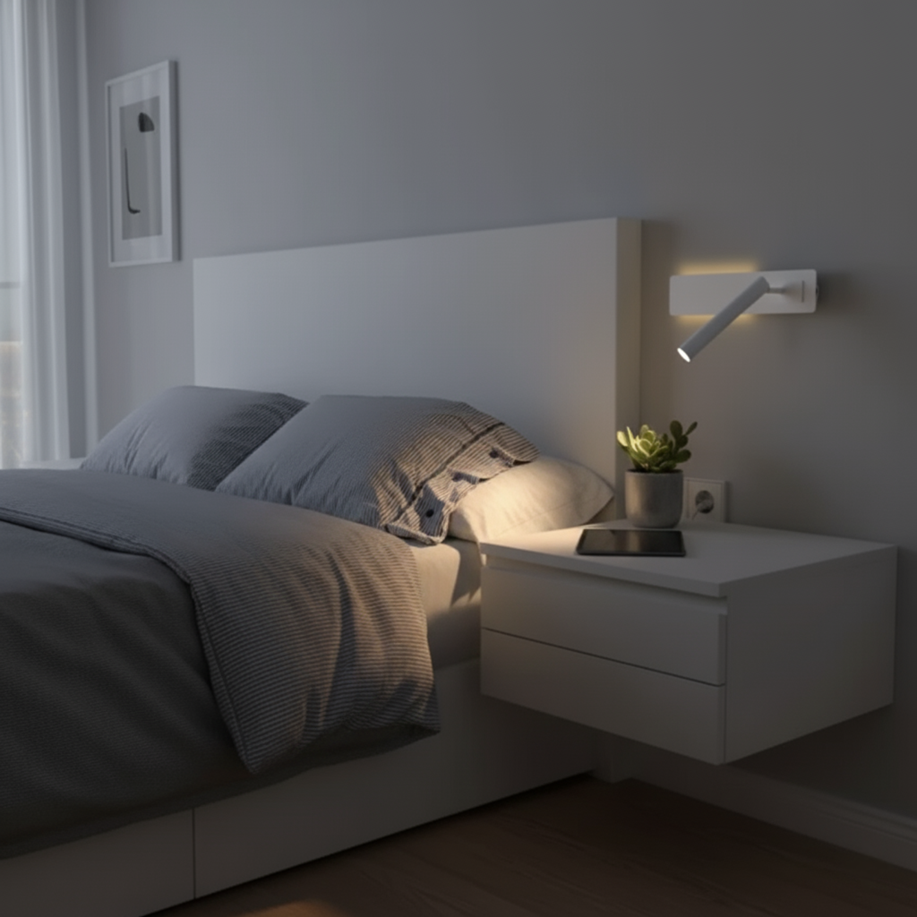 Moderne LED Vegglampe for Lesing – Justerbar &amp; Stilfull