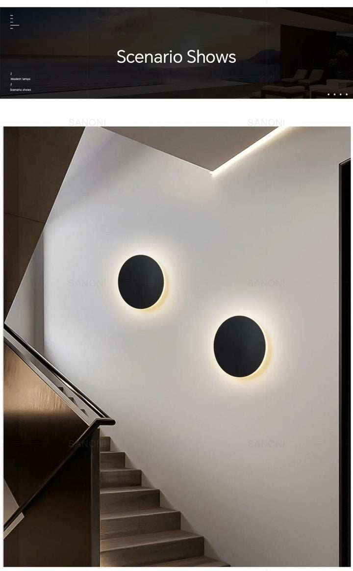 Moderne LED-vegglampe Minimalistisk Design