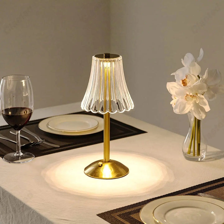 Oppladbar Dimmbar Bordlampe for Soverom og Stue – Moderne Design