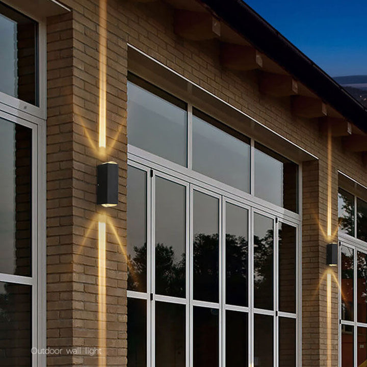 Moderne Rektangulær Utendørs Vegglampe LED – 6W/10W