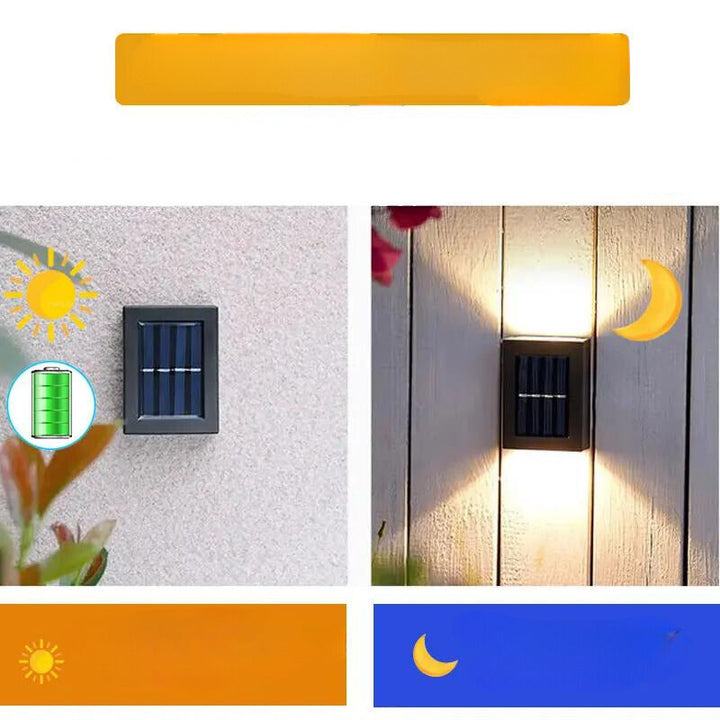 Moderne Solcelledrevet Terrassevegglampe for Enkel &amp; Stemningsfull Utendørsbelysning