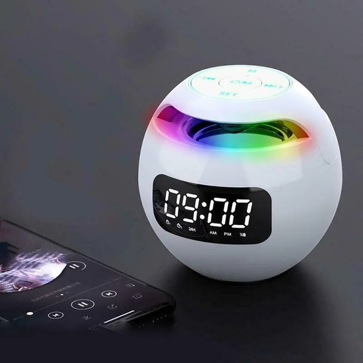 Multifunksjonell Vekkerklokke med Bluetooth Høyttaler