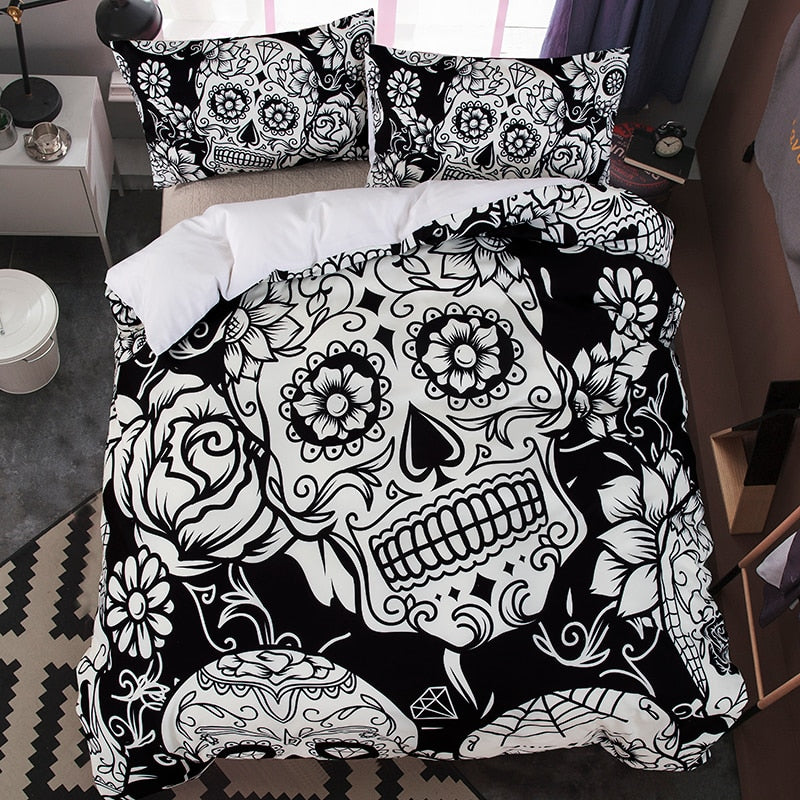 Unisex Skull Sengetøy – Unik Komfort for Sovetid