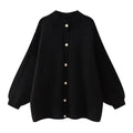 Komfortabel Oversized Dame Cardigan med Knapper