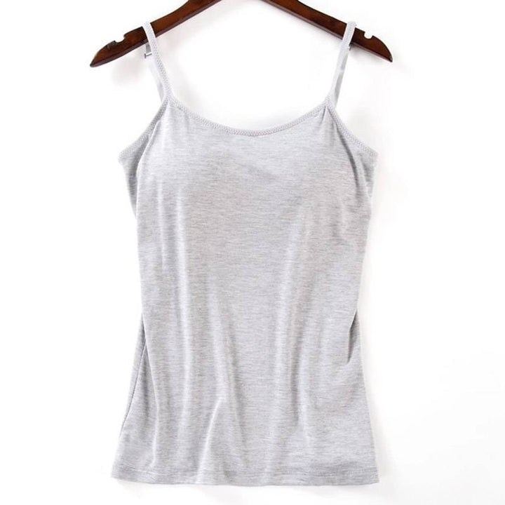 Polstret Cami Tank-topp for Kvinner – Komfort og Stil