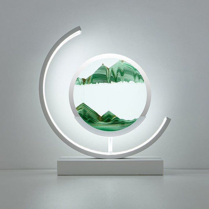 Quicksand-bordlampe - Unik, avslappende 3D-sandmaleri