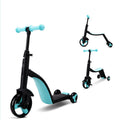 3-i-1 Barnescooter: Balanse-, Trehjulssykkel & Sparkesykkel