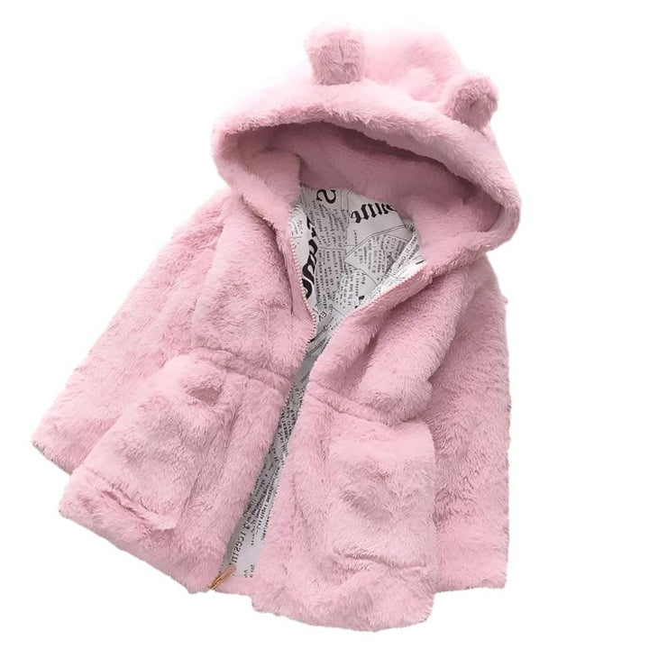 Varm og Stilig Barne Fleece Vinterjakke