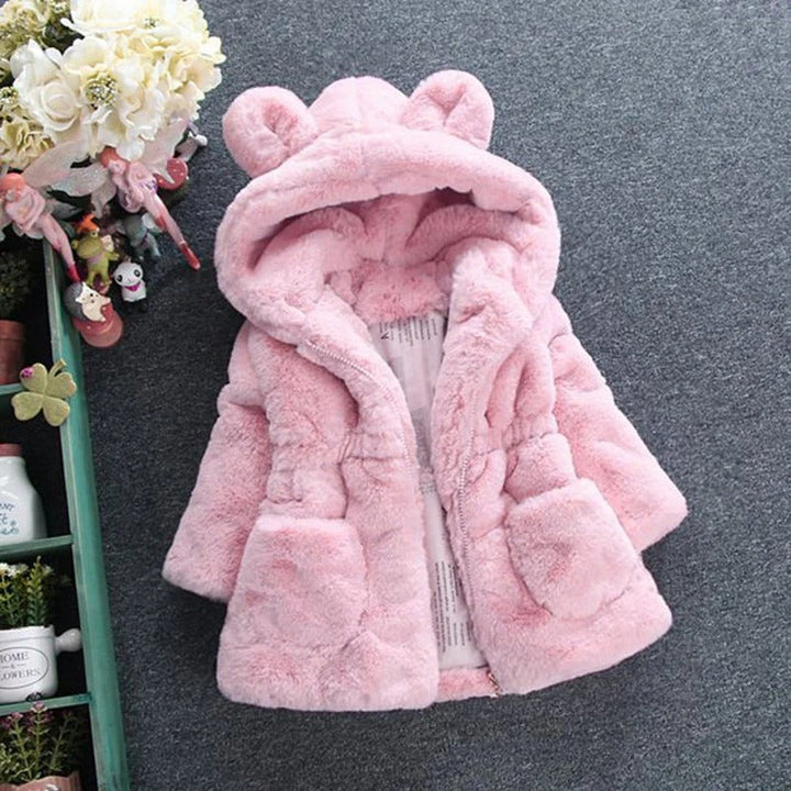 Varm og Stilig Barne Fleece Vinterjakke