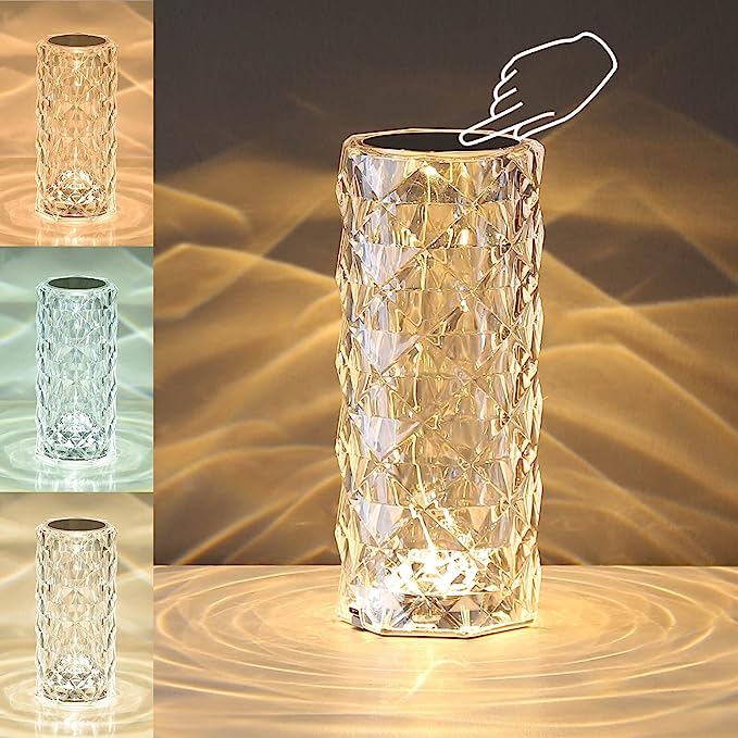 Rose Krystall Projektor Lampe – Magisk Stemningslys for Hjemmet